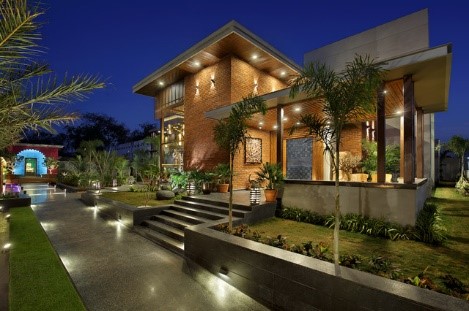 محوطه سازی ، ویلا 