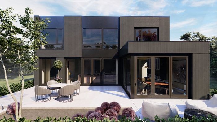 نمای ویلای مدرن